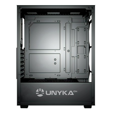 Caja ordenador gaming unykach mir 100 atx argb cristal templado negro