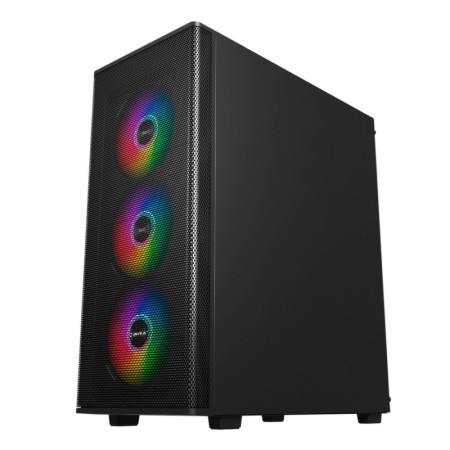 Caja ordenador gaming unykach mir 100 atx argb cristal templado negro