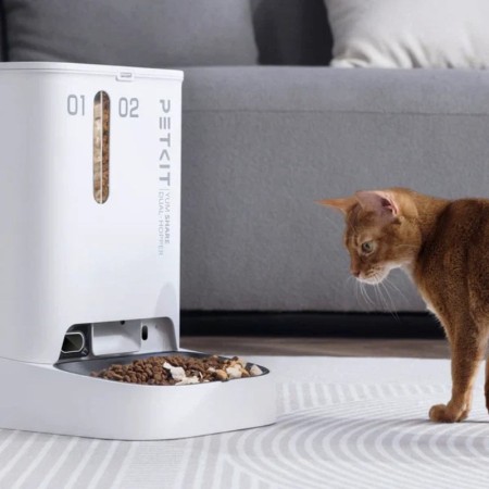 Comedero de mascotas Inteligente PetKit YumShare Dual-Hopper/ Cámara HD/ con Micrófono
