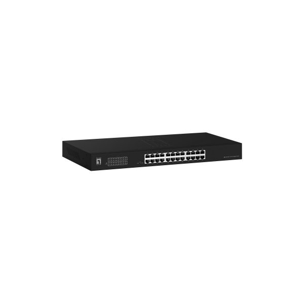 Switch no gestionable level one geu - 2431 24 puertos gigabit rack 19 pulgadas