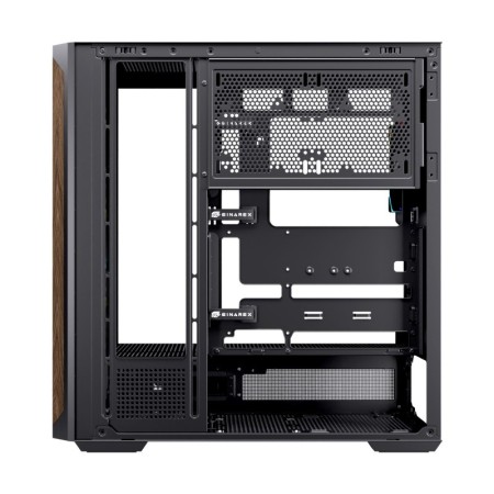 Caja ordenador gaming einarex p800 atx rgb cristal templado negra
