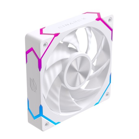Ventilador caja einarex ex12c argb 120mm blanco