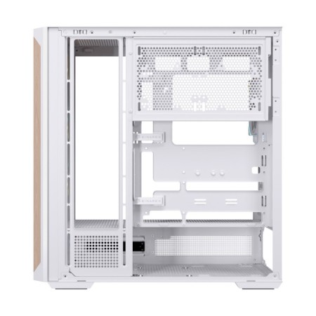 Caja ordenador gaming einarex p800 atx rgb cristal templado blanca
