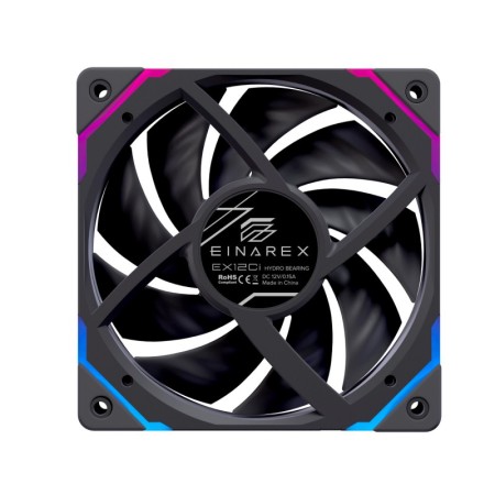 Ventilador caja einarex ex12ci argb 120mm negro invertido