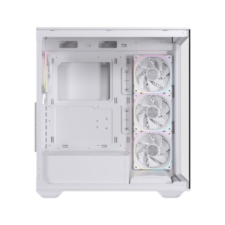 Caja ordenador gaming einarex s700 rgb atx cristal templado blanca