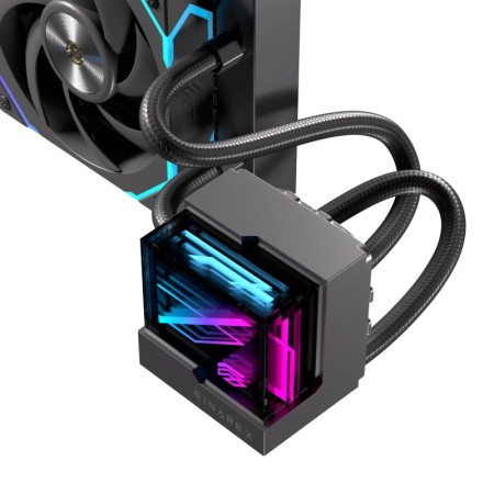 Kit refrigeracion liquida einarex vertex 360 rgb 3x 120mm negro