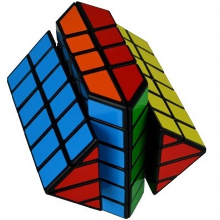 Cubo de rubik calvins 4x4x6 crazy bad fisher negro