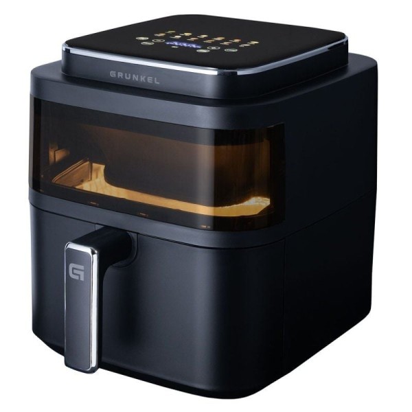 Freidora por Aire / Sin Aceite Grunkel Black Light Fryer/ 1400W/ Capacidad 6L