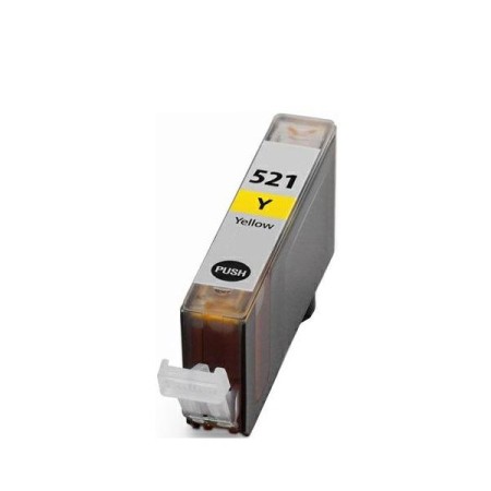 Cartucho de tinta compatible dayma canon cli521 amarillo