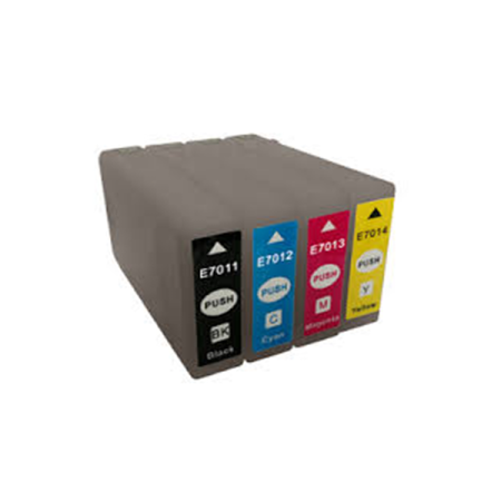 Cartucho de tinta compatible dayma epson t7011 - t7021 - t7031 negro