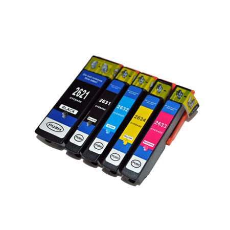 Cartucho de tinta compatible dayma epson t2631 foto negro