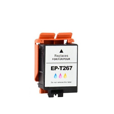 Cartucho de tinta compatible dayma epson t267 tricolor 200 pag. premium