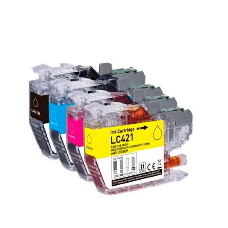 Cartucho de tinta compatible dayma brother lc421 magenta 200 pag. premium
