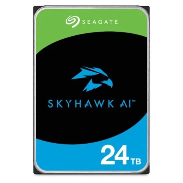 Disco duro interno hdd seagate skyhawk ai st24000ve002 24tb 3.5 pulgadas 7200rpm -  256mb -  sata3