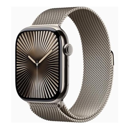Smartwatch apple watch series 10 gps  cell 46mm natural titanium milanese loop s - m