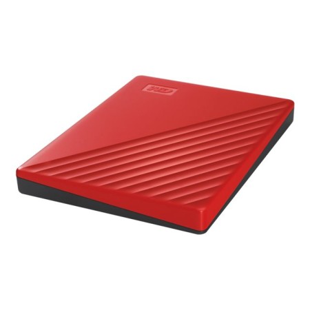 Disco duro externo hdd wd western digital 4tb my passport usb 3.2 rojo