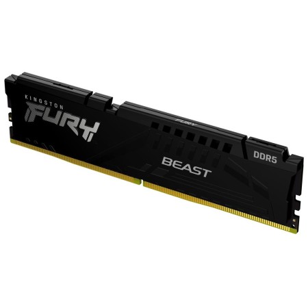 Memoria ram ddr5 16gb kingston - 6000mt - s - fury beast - cl30 - negro