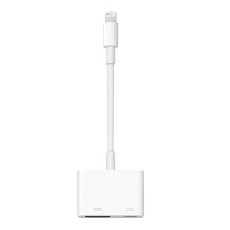 Adaptador lightning a hdmi - lightning apple macho - hembra - blanco