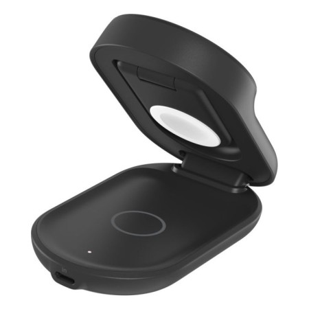 Base de carga belkin wiz037kq ultracharge negro magnetico plegable qi2 25w movil reloj auriculares