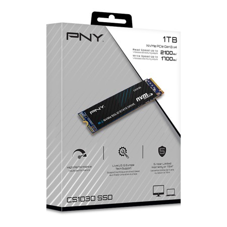 Disco duro interno ssd pny cs1030 1tb m.2 pcie 3 nvme