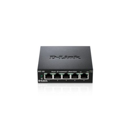 Switch 5 puertos 10 - 100 fast ethernet d - link