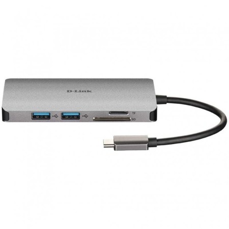 D-Link DUB-M810 Hub USB-C 8 en 1 HDMI/Eth/CardRead