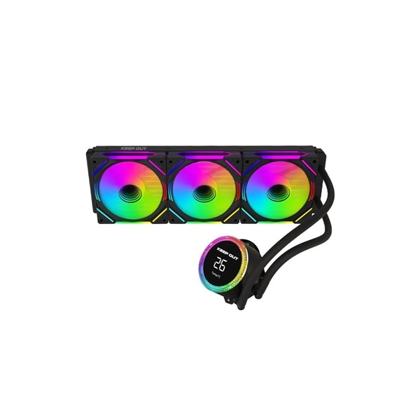 Kit refrigeracion liquida cpu keep out xwc - 360 pro argb 3x 120mm negro
