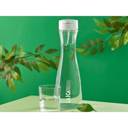 Botella Filtrante Laica GlaSSmart/ Capacidad 1.1L/ Blanca/ Incluye 2 Filtros