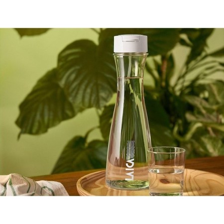 Botella Filtrante Laica GlaSSmart/ Capacidad 1.1L/ Blanca/ Incluye 2 Filtros