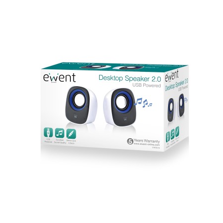 EWENT Altavoces escritorio 2.0 usb