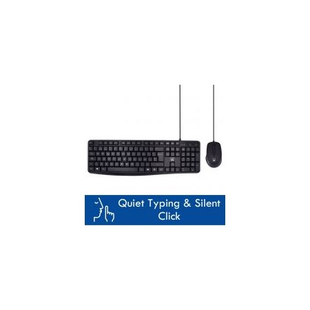 Kit teclado + mouse raton ewent ew3006 usb escritura silenciosa