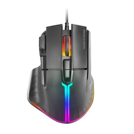 Mouse raton mars gaming mmxt rgb 12800 dpi ergonomico