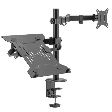 Soporte de escritorio ewent ew1519 para monitor hasta 34 pulgadas y portatil hasta 15.6 pulgadas carga maxima 9kg