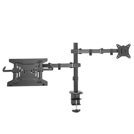 Soporte de escritorio ewent ew1519 para monitor hasta 34 pulgadas y portatil hasta 15.6 pulgadas carga maxima 9kg