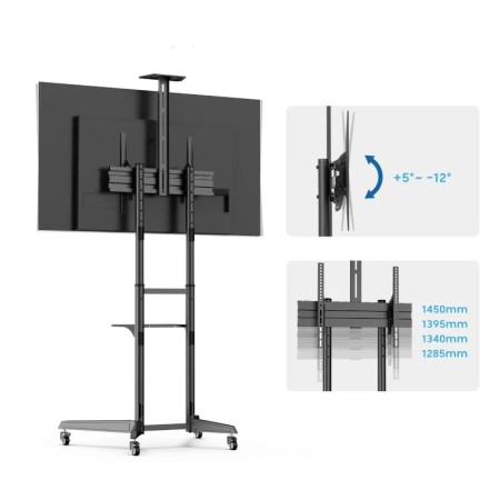 Soporte de suelo ewent ew1539 hasta 70 pulgadas max 50kg