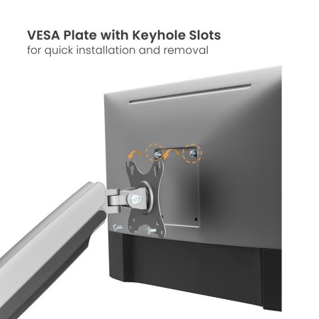 Soporte mesa ewent vesa hasta 45 pulgadas 100x100mm max 15kg
