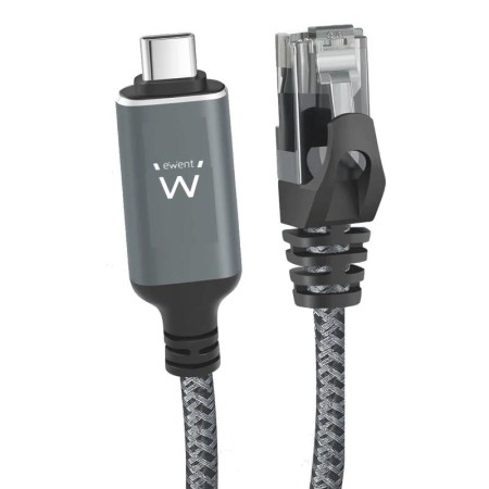 Cable red ewent latiguillo rj45 a usb tipo c ftp cat6 2m