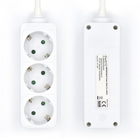 Ewent Ew3958 Regleta 3 tomas Blanco