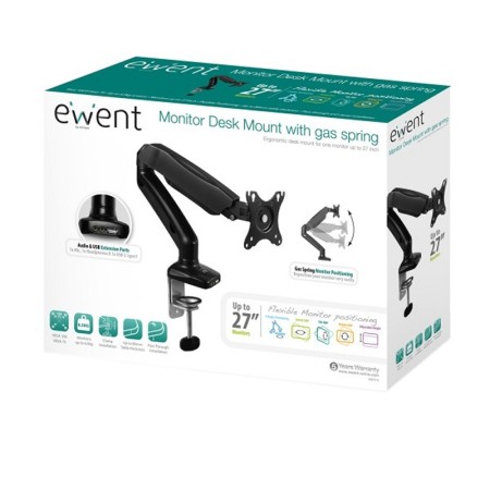 Soporte de mesa ewent ew1515 para monitor tv hasta 34 pulgadas carga maxima 9kg