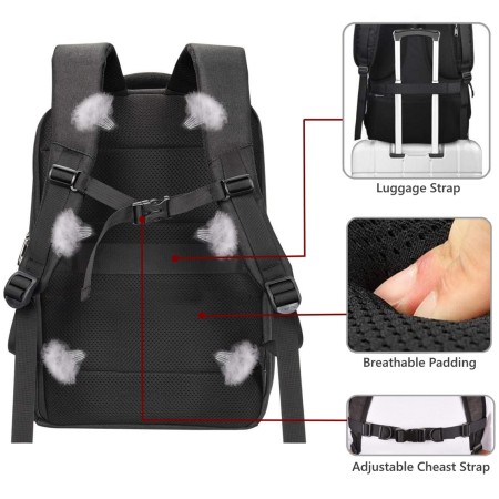 EWENT EW2526 Mochila notebook 15.6″ Con puerto USB