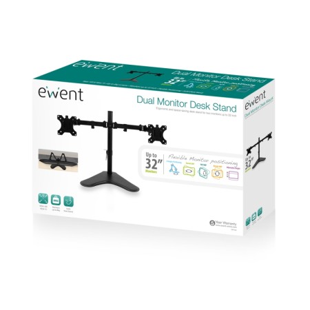 EWENT EW1536 Soporte Sobremesa 2xMonitores 32″ VES