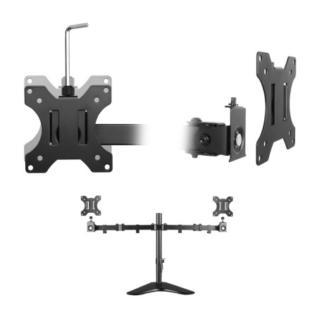 EWENT EW1536 Soporte Sobremesa 2xMonitores 32″ VES