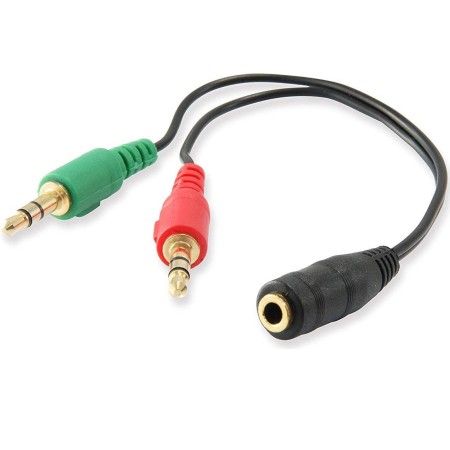 Ewent Cable Audio Jack 3,5/H-2 Jack 3,5/M - 0,15mt