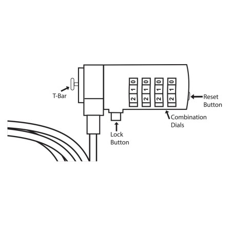 Ewent Cable Seguridad con combinacion