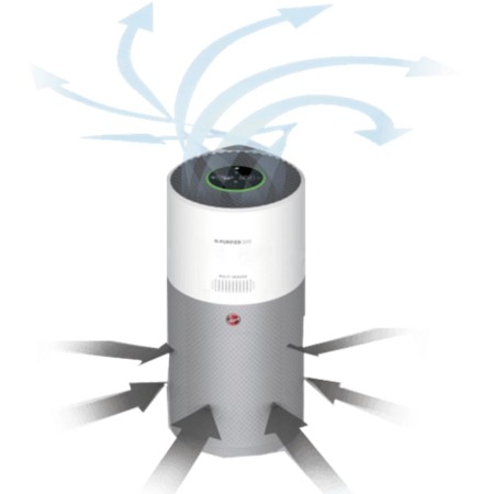 Purificador de aire hoover hhp50 sensor temperatura y humedad 110m2