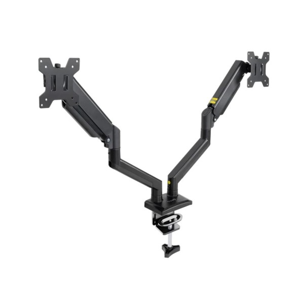 Soporte mesa tooq hasta 34 pulgadas vesa 100 x 100 max 10kg brazo doble