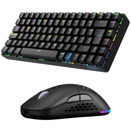 Pack Gaming Hiditec/ Teclado Mecánico Inalámbrico GM1K + Ratón Inalámbrico GX30 PRO Wireless