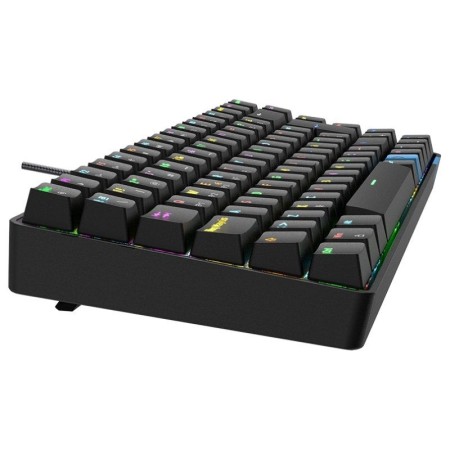 Teclado Gaming Mecánico Inalámbrico Hiditec GM1K/ Hot-Swap switch Gateron Brown