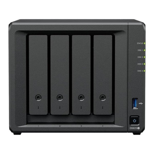 Servidor nas synology disk station ds925 4gb 4 bahias gigabit ethernet