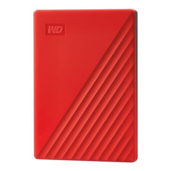 Disco duro externo hdd wd western digital 4tb my passport usb 3.2 rojo